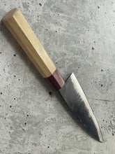 Load image into Gallery viewer, Japanese Gyuto 15cm Knife Carbon Steel Magnolia and Red Pakka Octagon Handle Made In Japan 🇯🇵 1542