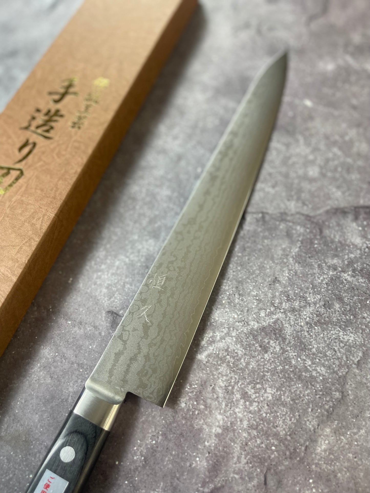 Tsunehisa VG-10 Damascus Sujihiki 270mm Oak Handle Made in Japan 🇯🇵