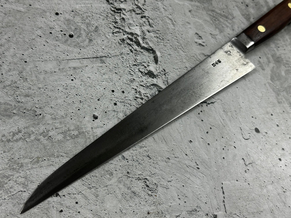 Vintage Munemasa Cutlery Sujihiki Knife 240mm Carbon Steel 2291