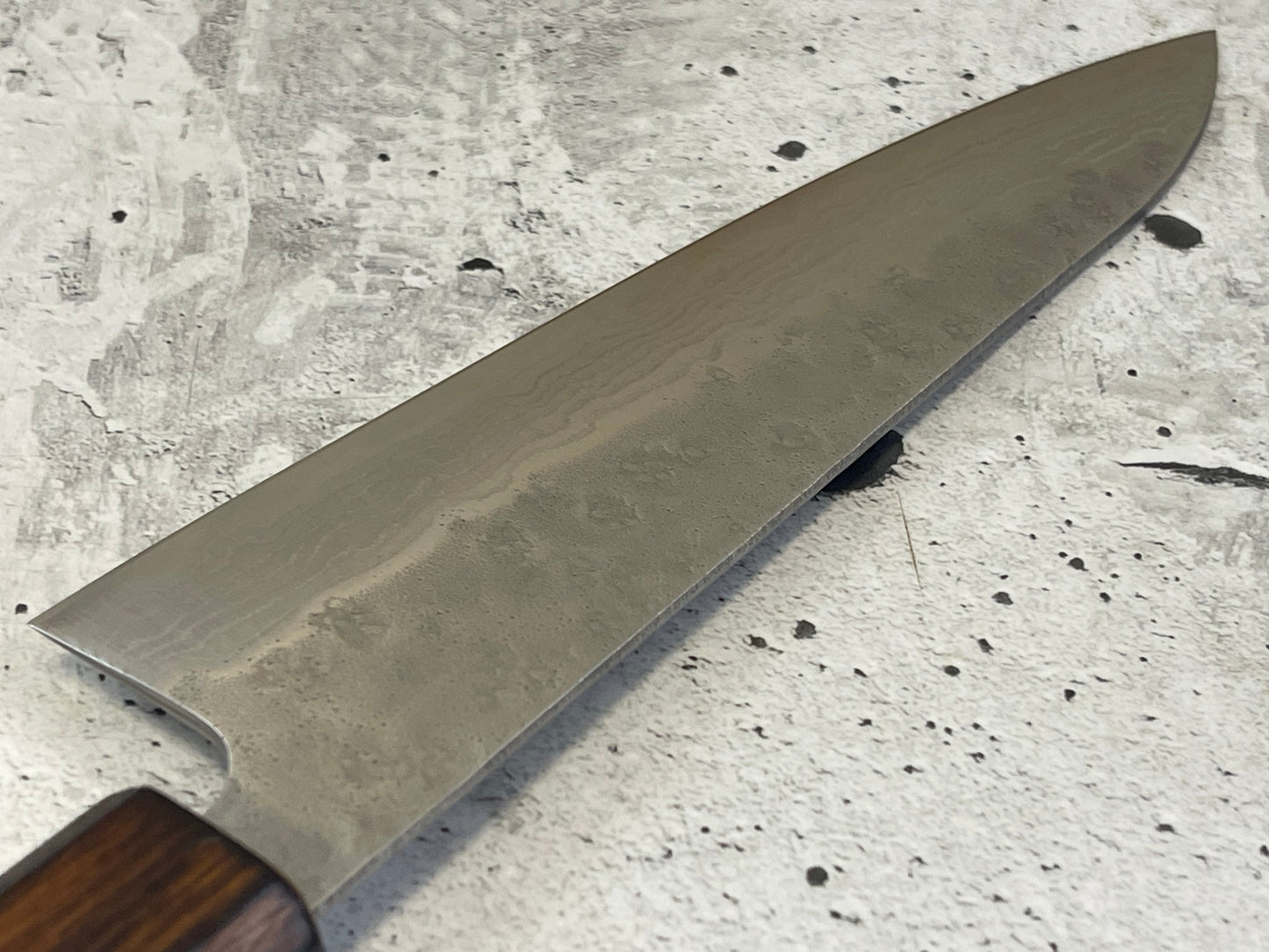 Tsunehisa 440c Damascus Nashiji Gyuto 180mm Oak Handle Made in Japan 🇯🇵