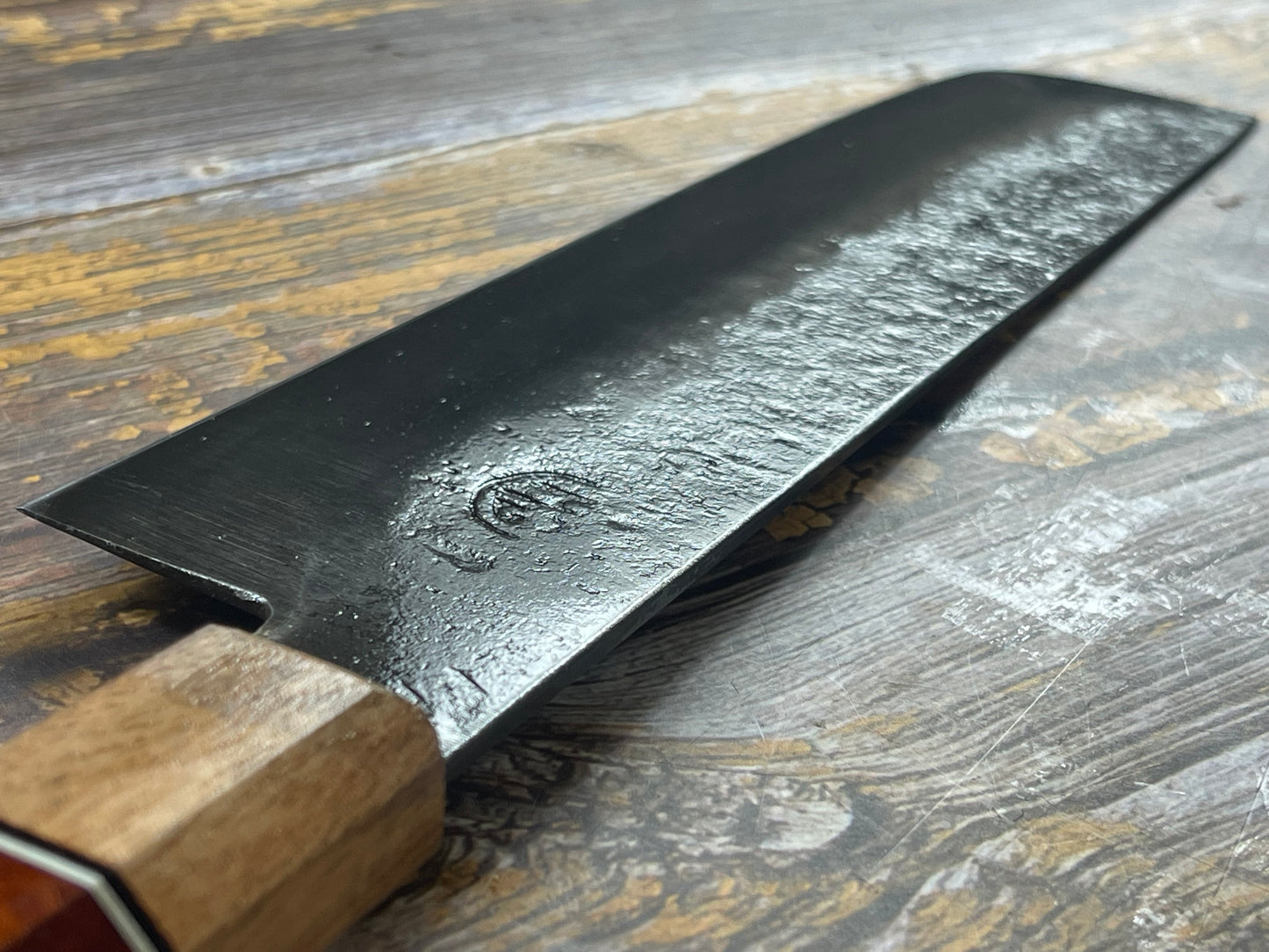 HG Blade Nakiri Knife 180mm Kurouchi Finish 1084 High Carbon Steel (2025)
