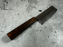 Load image into Gallery viewer, Tsunehisa 440c Damascus Nashiji  Nakiri 170mm Oak Wood Handle - Made in Japan 🇯🇵
