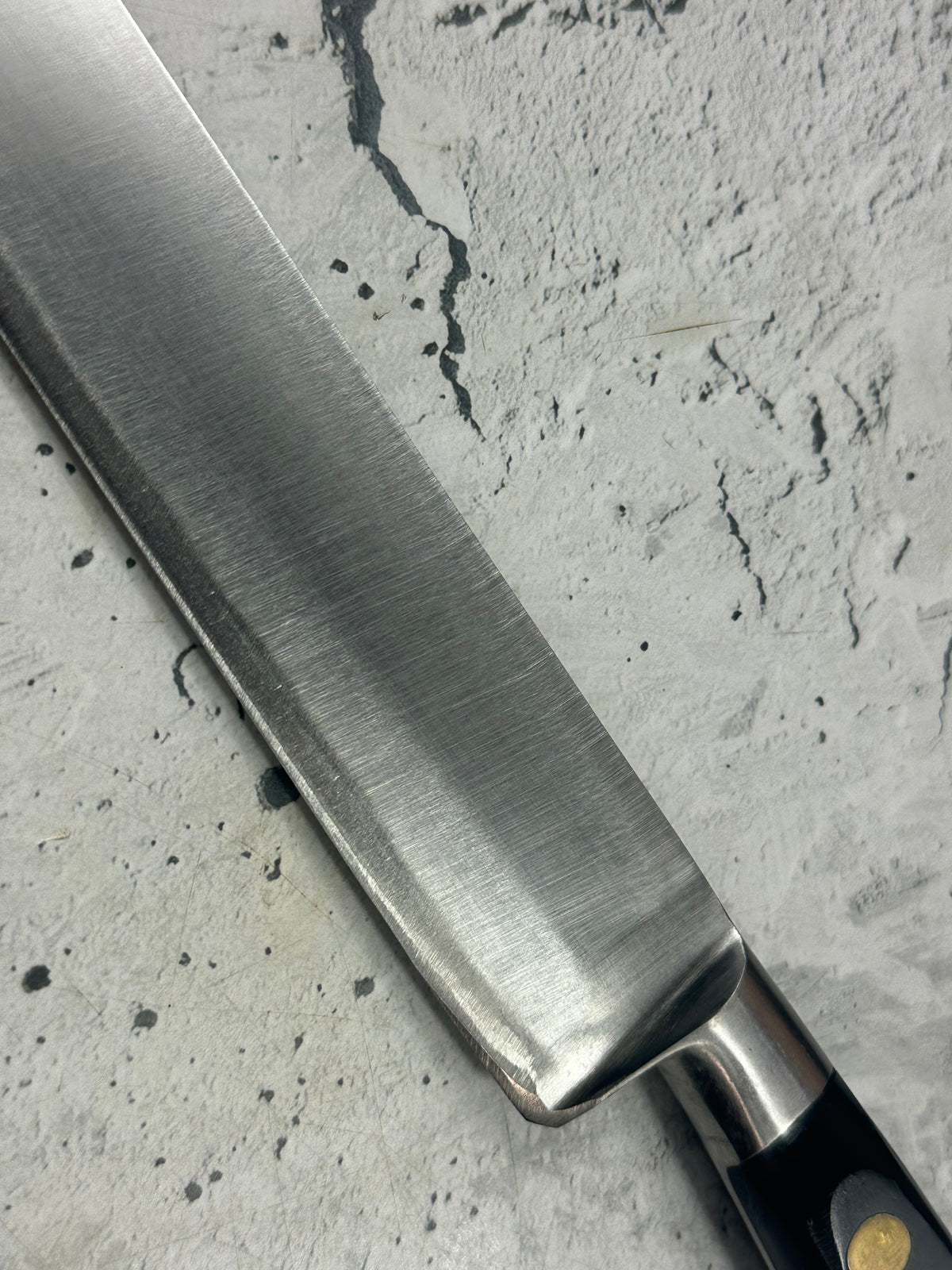 Vintage French Sabatier Slicing  Knife 220mm High Carbon Steel POM Handle  2271