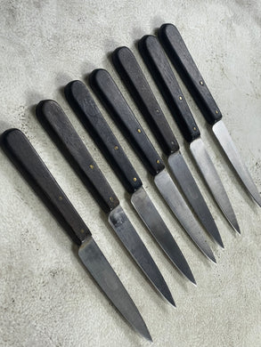 Vintage Sabatier Paring Knife Set 7x Made in France 🇫🇷 1917