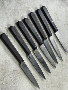 Vintage Sabatier Paring Knife Set 7x Made in France 🇫🇷 1917