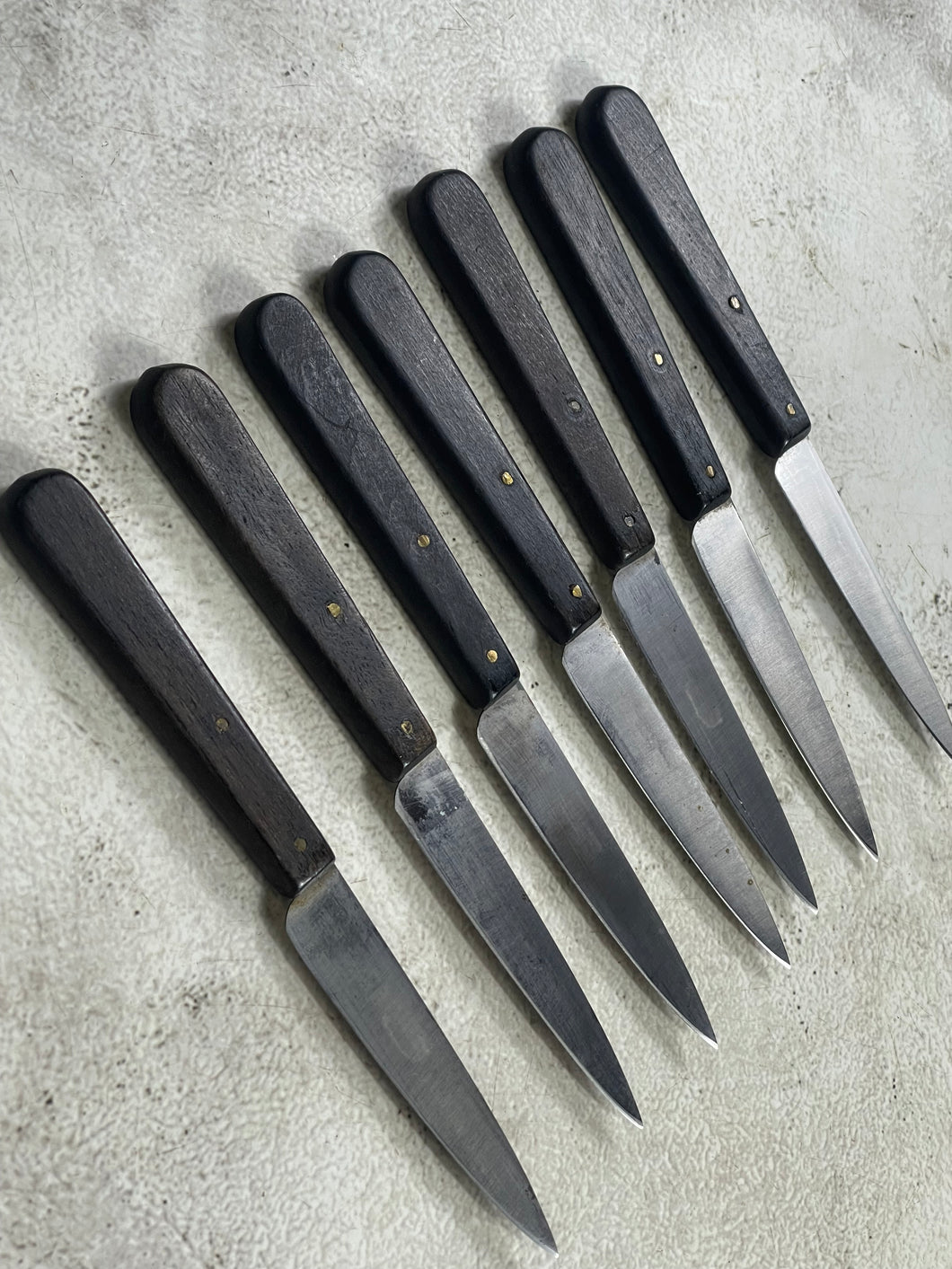 Vintage Sabatier Paring Knife Set 7x Made in France 🇫🇷 1917