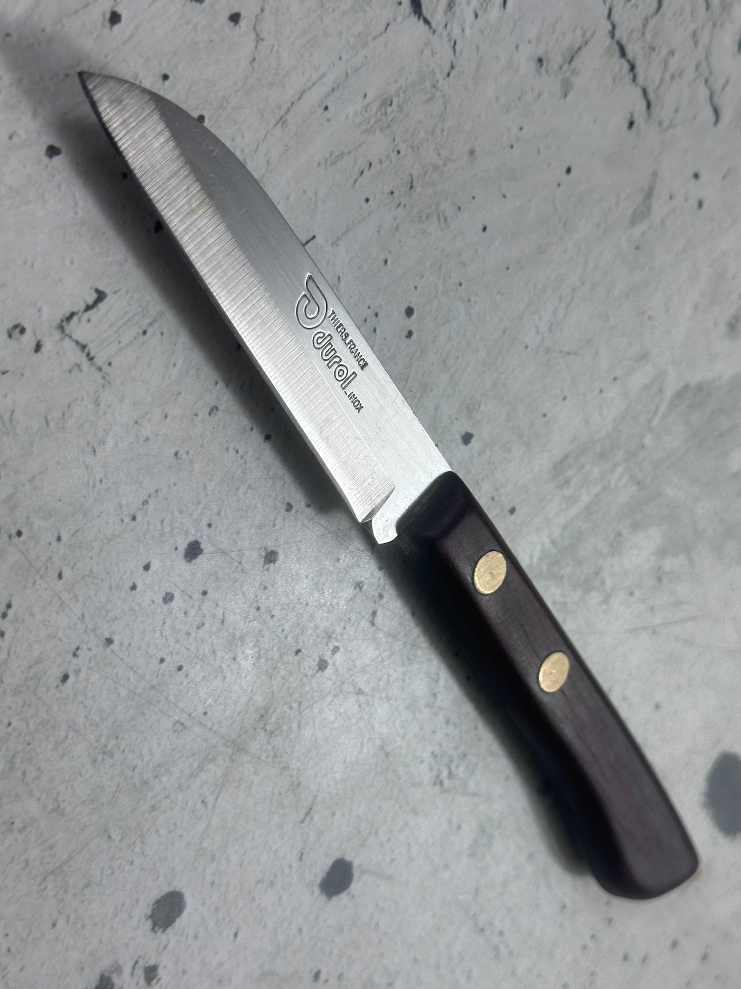 Vintage French Durol Paring Knife 70mm Inox Steel 2128