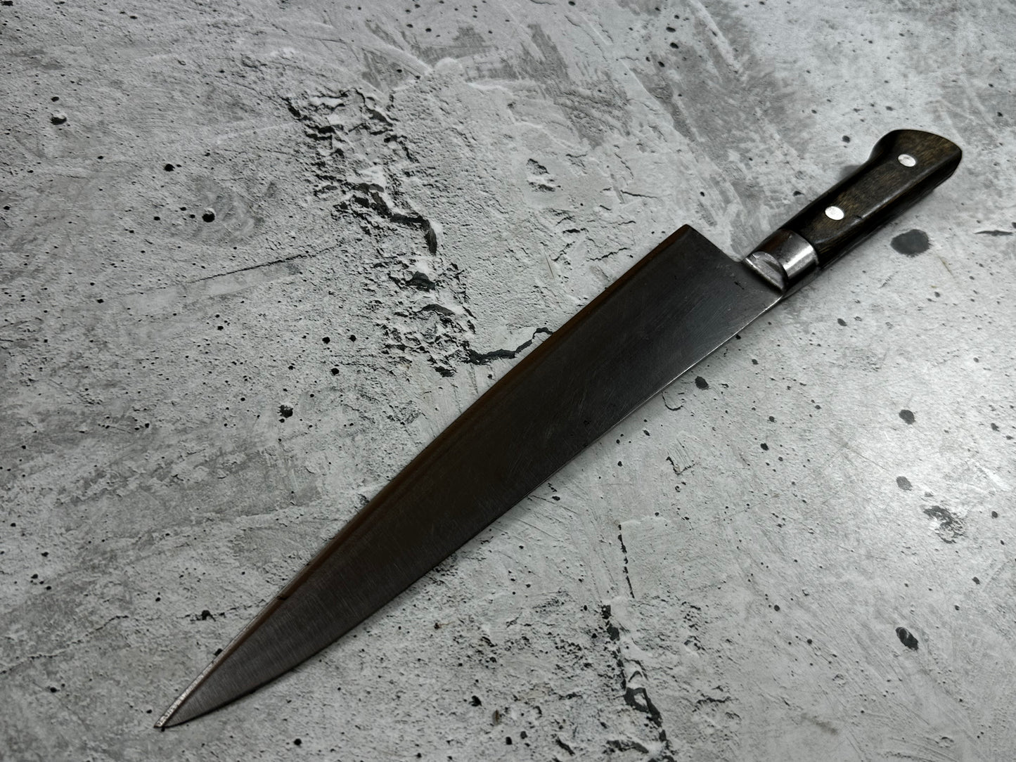 Vintage Japanese Gyuto Knife 250mm Carbon Steel  Made in Japan 2013