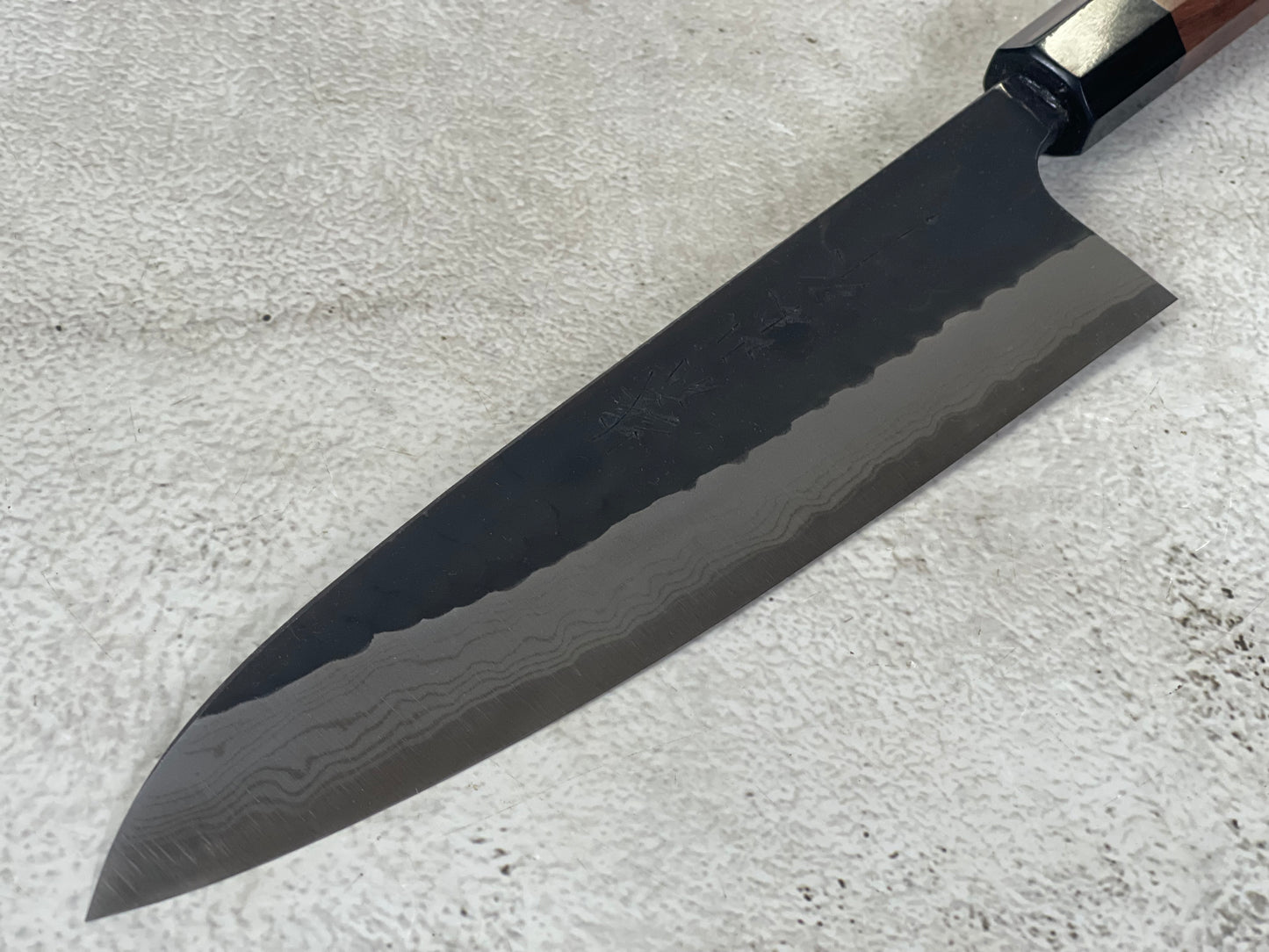 Yamamoto Black Gyuto Knife Aogami Super Steel 180mm Yamamoto  Pakkawood Handle - Made in Japan 🇯🇵