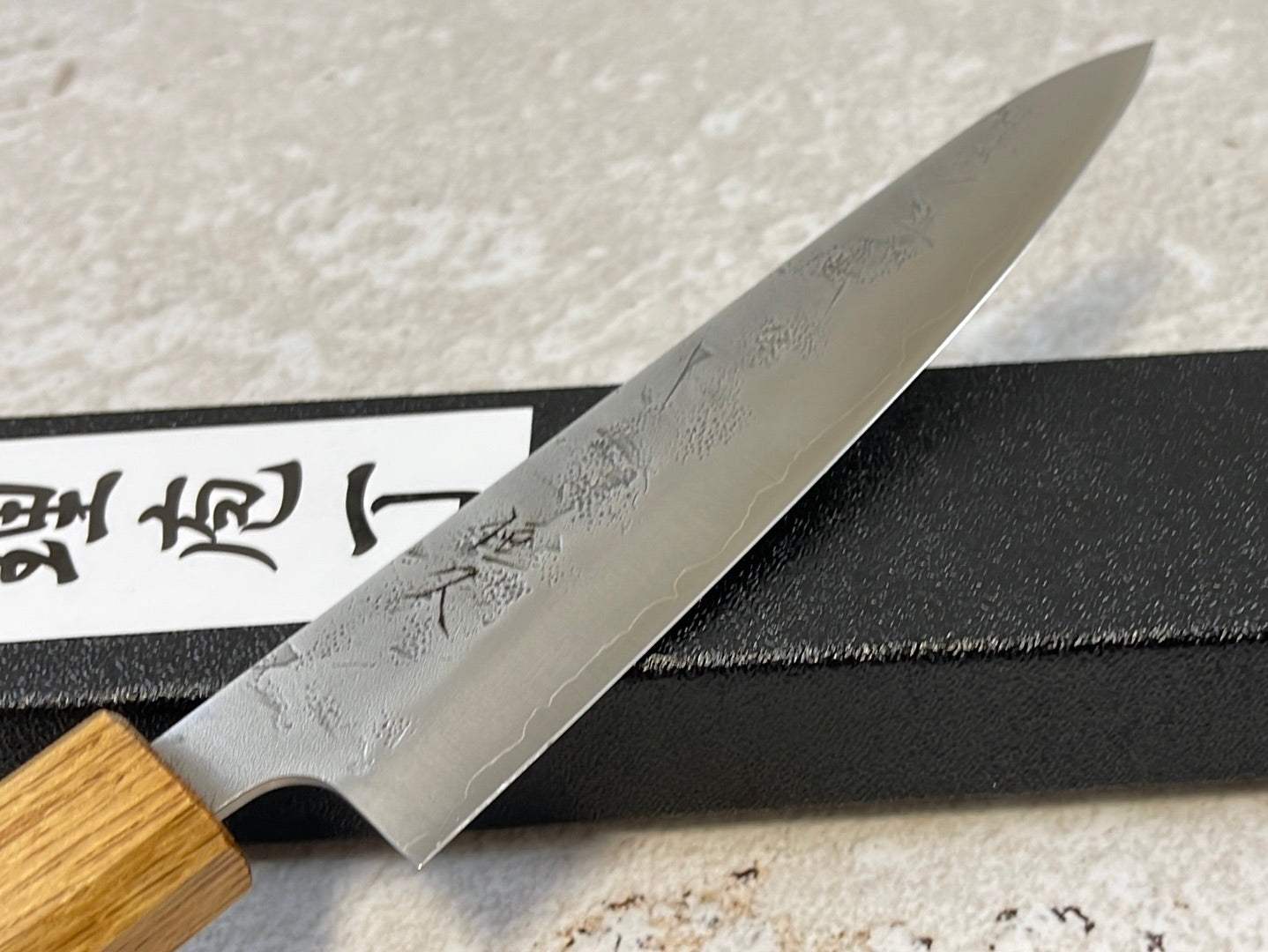 Tsunehisa SLD Washiji KOY Petty Knife 135mm - Made in Japan 🇯🇵 Oak Yaki Handle