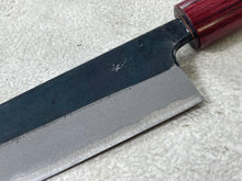 Load image into Gallery viewer, Muneishi Aogami 2 Iron Clad Kiritsuke 180mm Kurouchi Finish