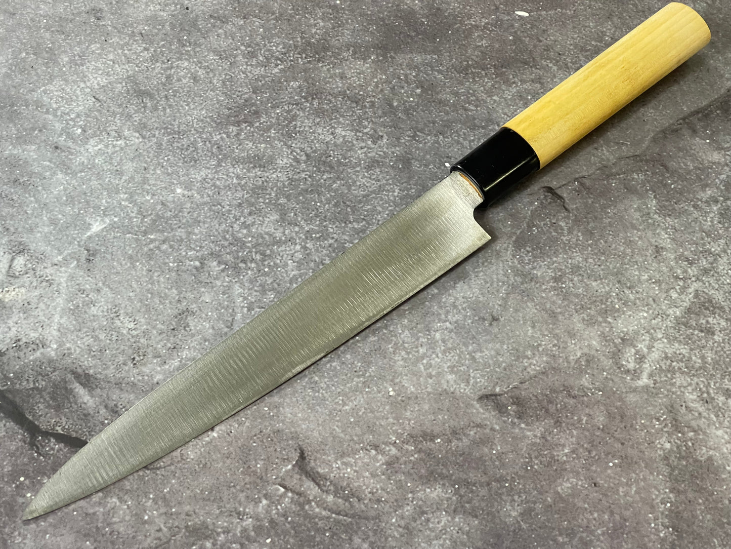 Vintage Japanese Yanagiba Knife 200mm  Made in Japan 🇯🇵 Carbon Steel 1684