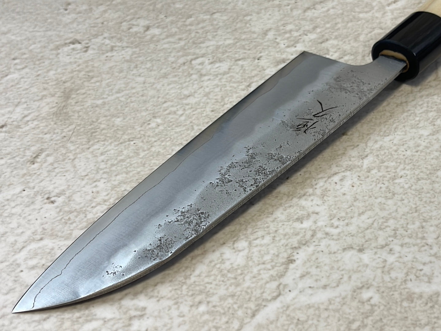 Tsunehisa G3 Nashiji HBC Santoku 170mm - Made in Japan 🇯🇵 Magnolia Oval Wa Handle