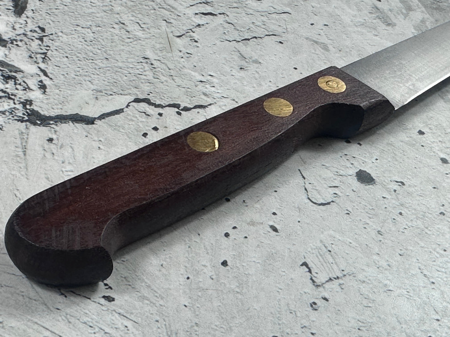 Vintage French Paring Knife 110mm Inox Steel Wood Handle 2213