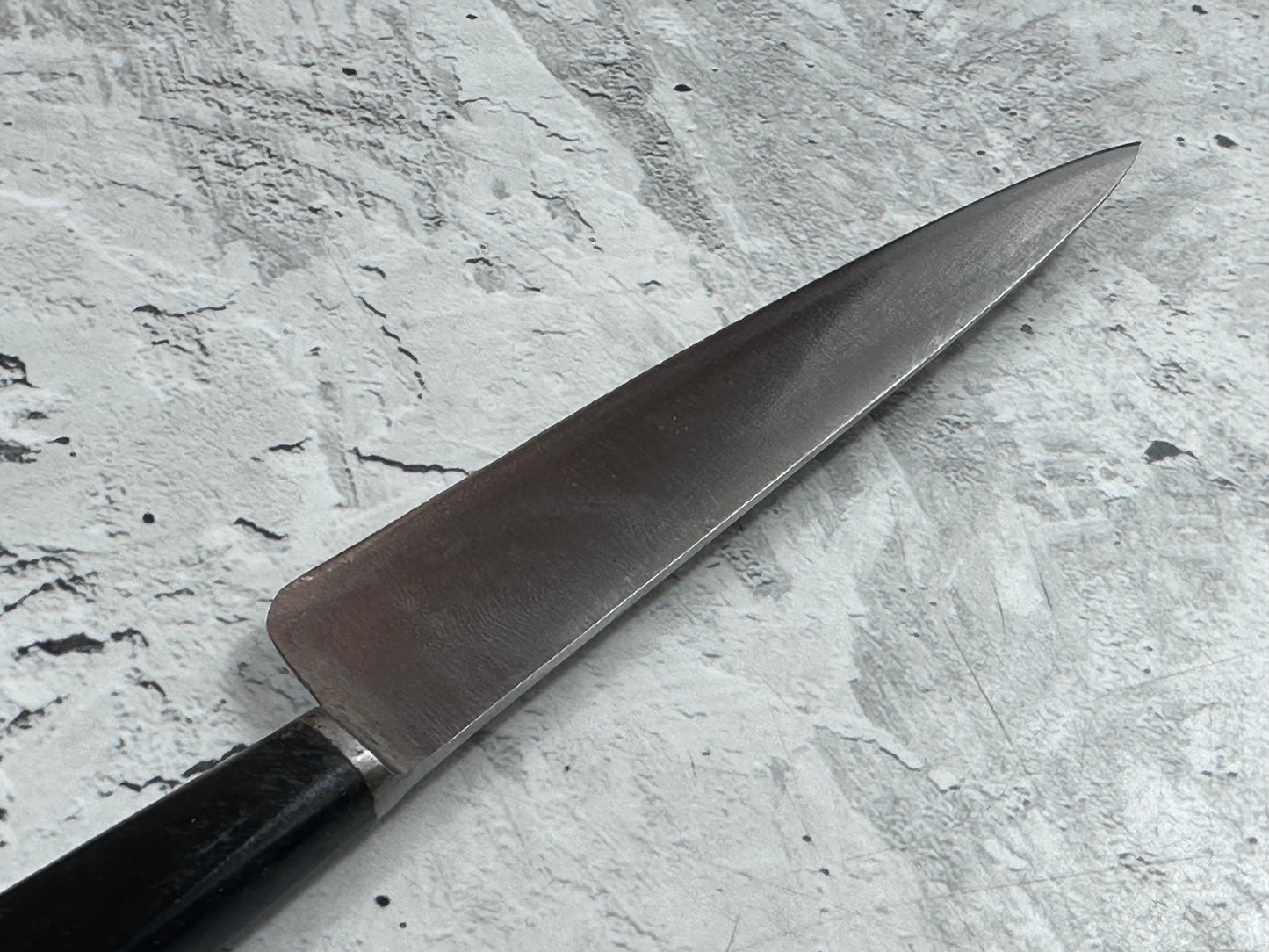 Vintage French Nogent Style Paring Knife 110mm Inox Steel POM Handle 2202