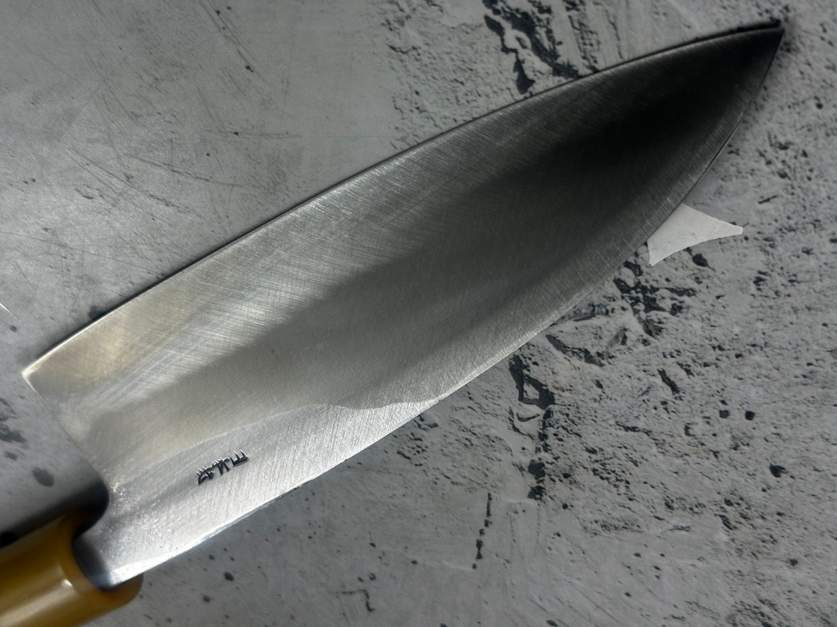 Vintage Masamoto Sohonten Deba Knife 170mm with Wooden Saya 2344