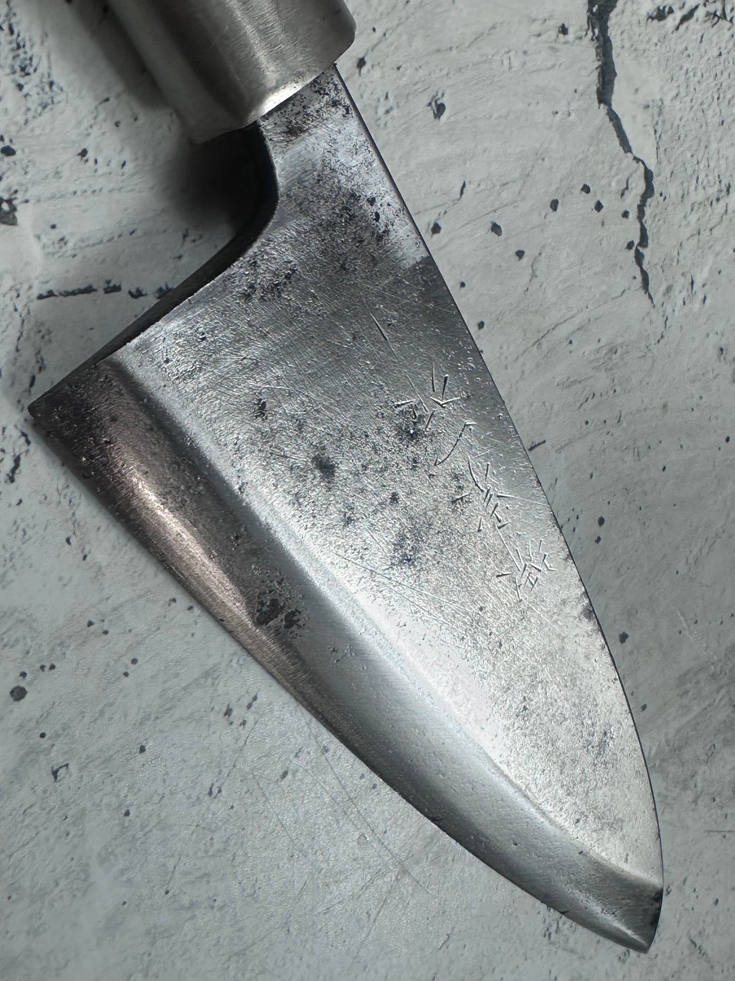Vintage Japanese Funayuki Knife 155mm Made in Japan  Carbon Steel 2116