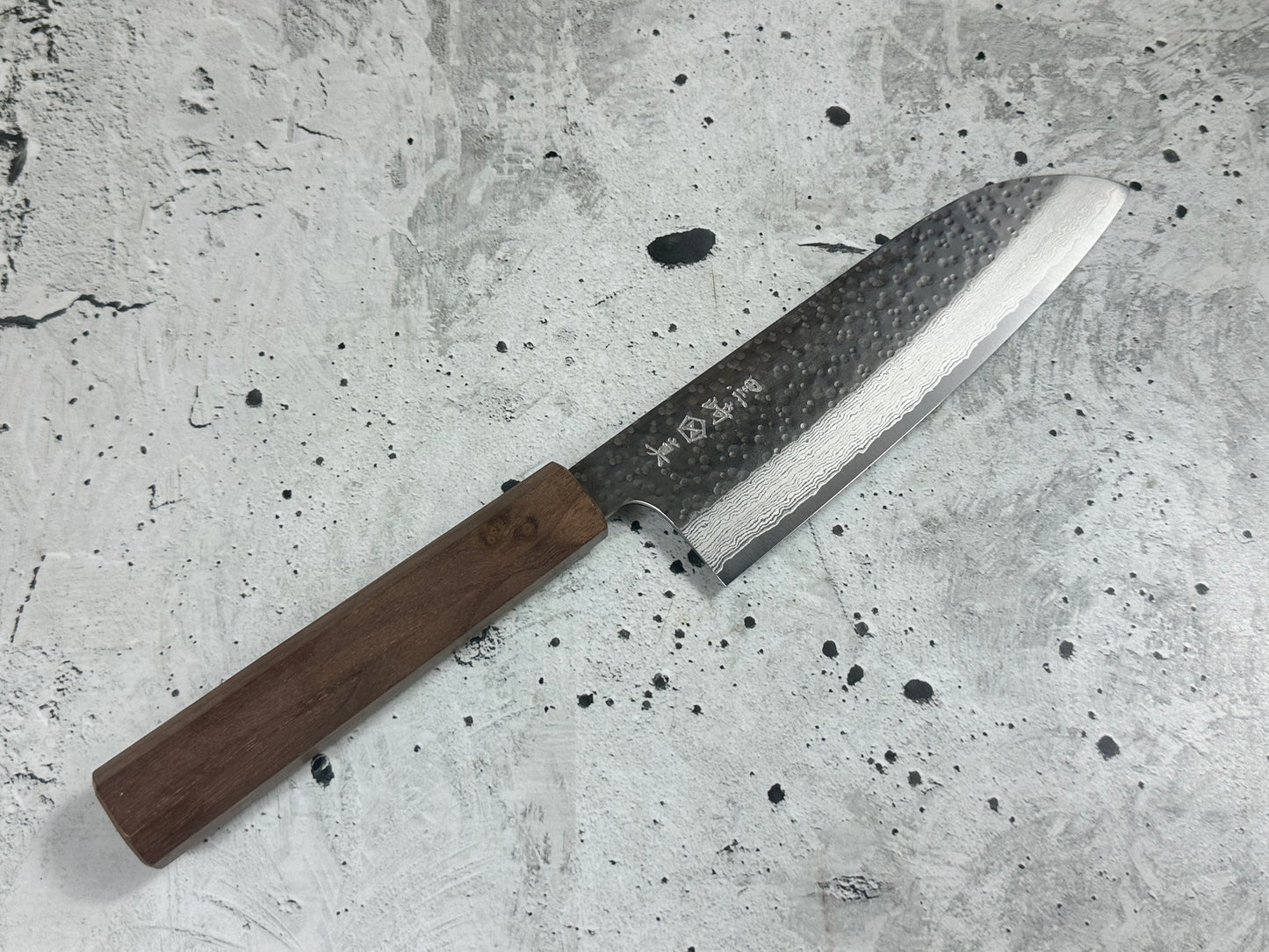 Makoto Kurosaki VG7 Damascus Santoku Knife 165mm