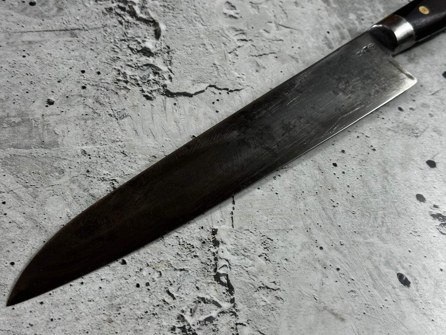 Vintage Japanese Gyuto Knife 270mm Carbon Steel  Made in Japan 2015