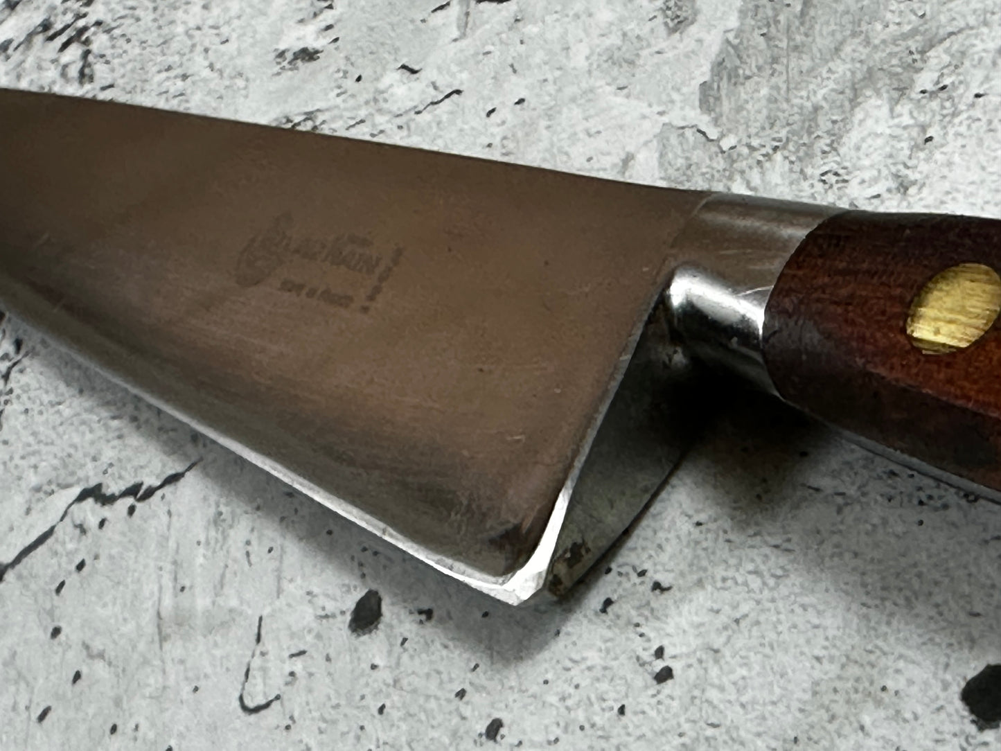 Vintage French Chef Knife 220mm High Carbon Steel Made in France 2035