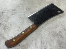 Load image into Gallery viewer, Vintage Butchers Foster Bros Cleaver Knife 180mm Made in USA 🇺🇸 Carbon Steel 1895
