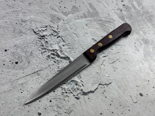 Vintage French Paring Knife 110mm Inox Steel Wood Handle 2220