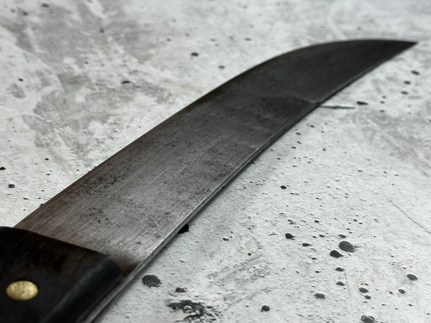 Vintage Gustav Emil Ern Butcher  Knife 250mm Made in Germany 🇩🇪 Cabon steel 2002