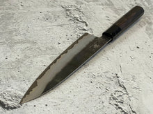 Load image into Gallery viewer, SanMai Stainless &amp; Copper Gyuto Knife 200mm Kurouchi Etched, Vietnamese Ebony Handle