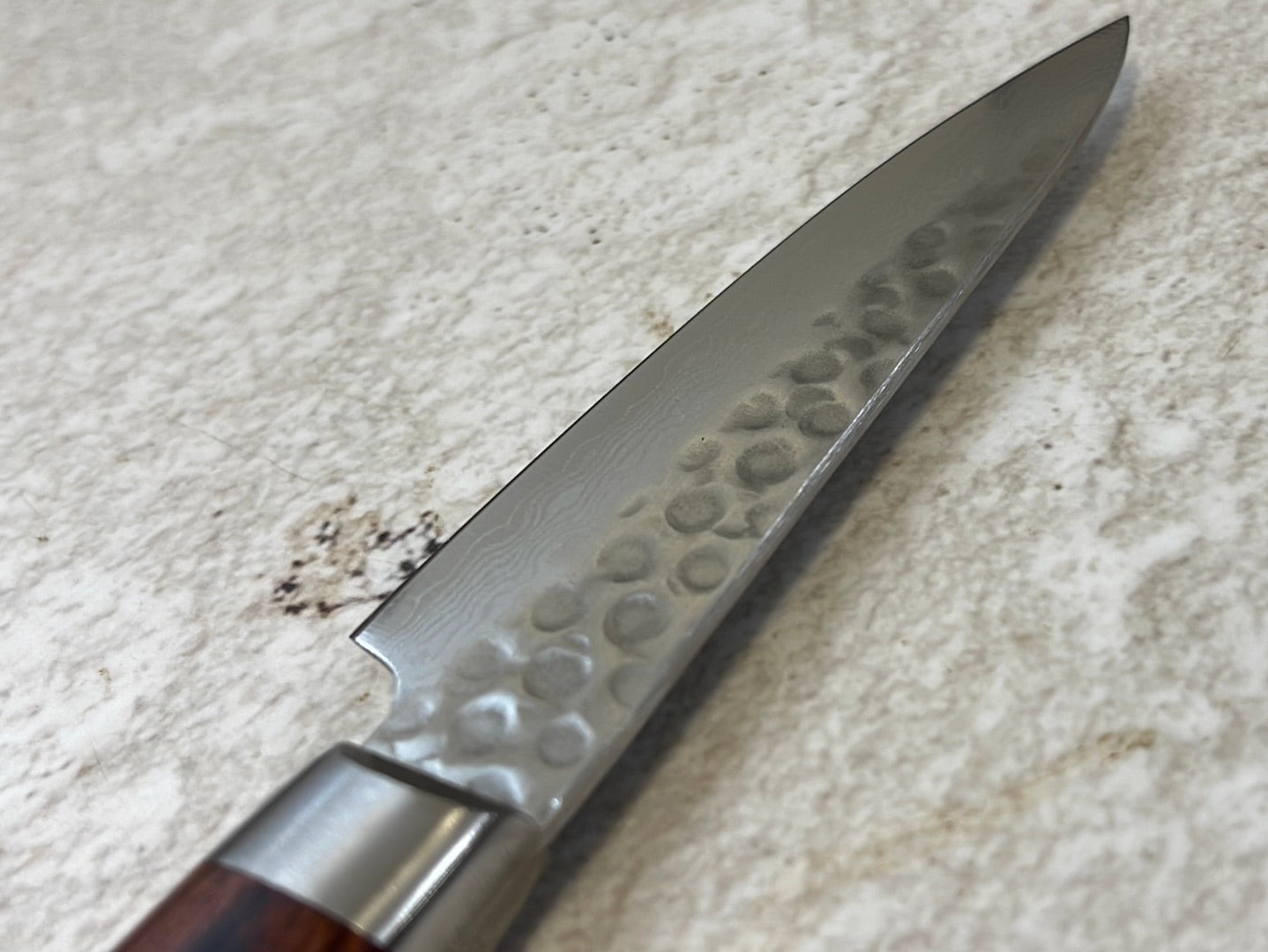 Tsunehisa VG10 Brown Pakka Petty 80mm - Made in Japan 🇯🇵