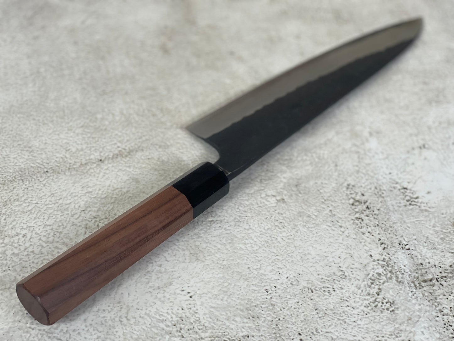 Yamamoto Black Gyuto Knife Aogami Super Steel 180mm Yamamoto  Pakkawood Handle - Made in Japan 🇯🇵