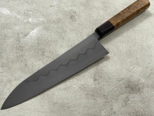 Load image into Gallery viewer, Kanefusa Gyuto 230mm Teakwood Burl &amp; Rosewood Handle &amp; Sheath