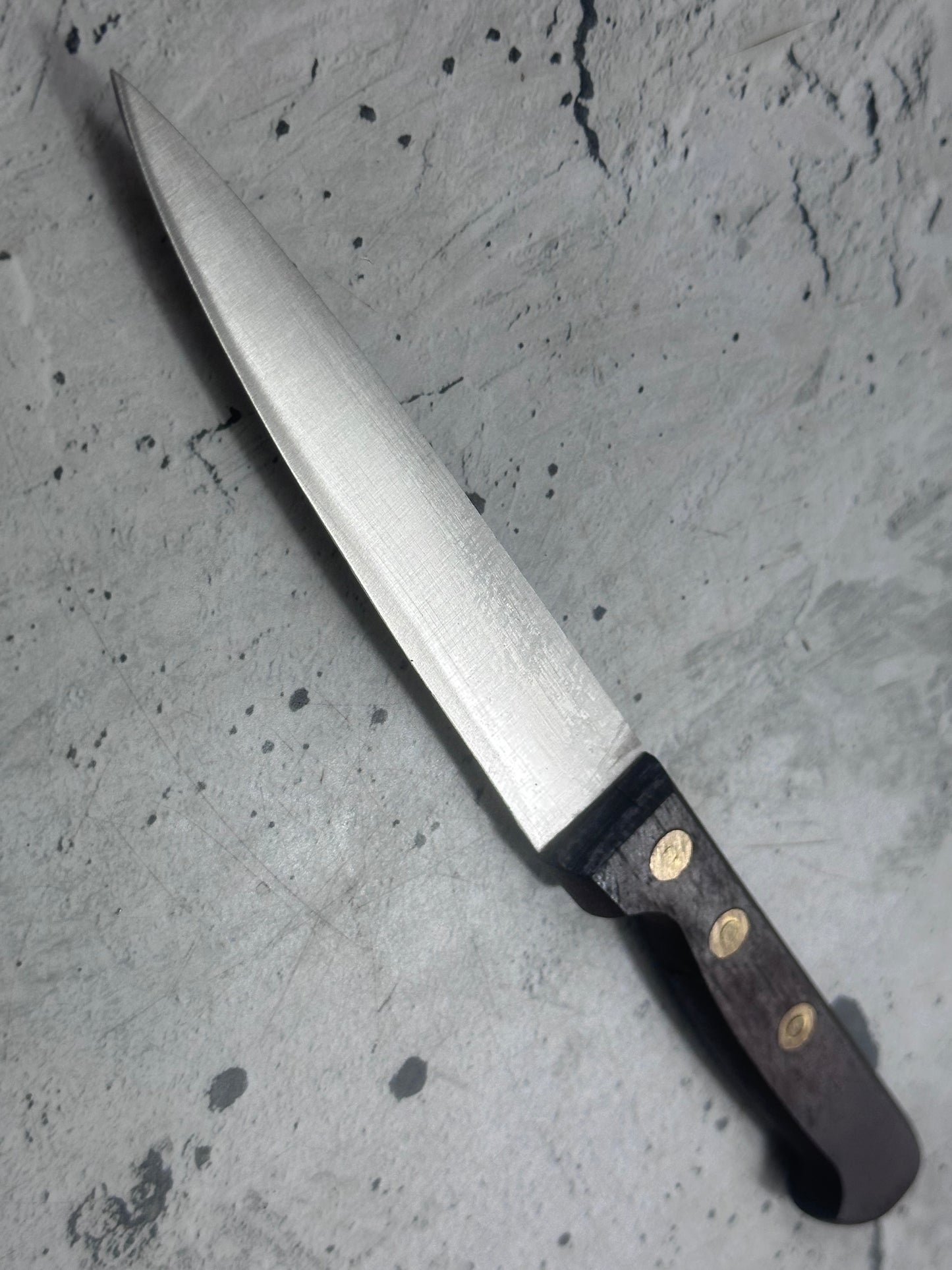 Vintage French Paring Knife 110mm Inox Steel Wood Handle 2213