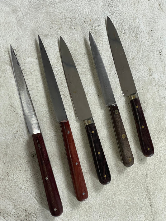 Vintage French Paring Knife Set 5x Made in France 🇫🇷 1974