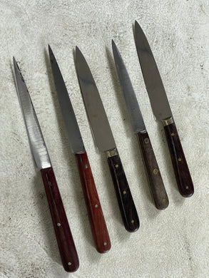 Vintage French Paring Knife Set 5x Made in France 🇫🇷 1974