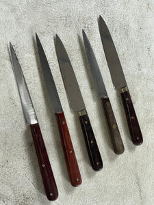 Vintage French Paring Knife Set 5x Made in France 🇫🇷 1974