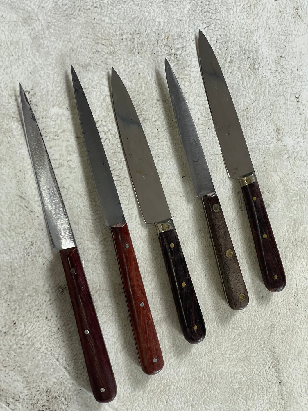 Vintage French Paring Knife Set 5x Made in France 🇫🇷 1974