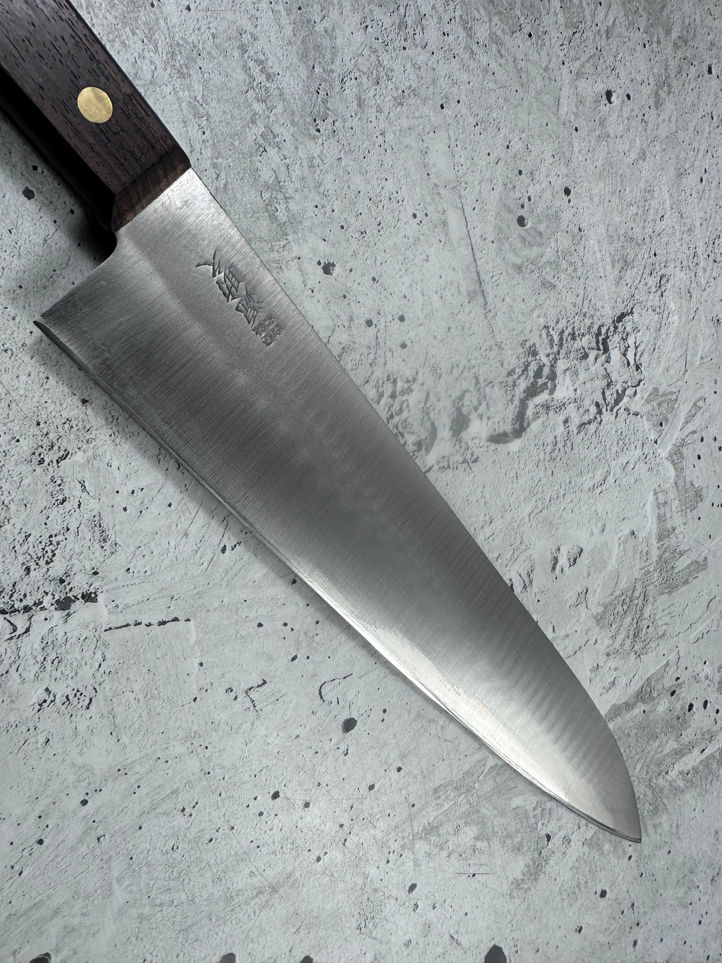 Vintage Gensukehisa Gyuto 300mm Carbon Steel Wood Handle 2239