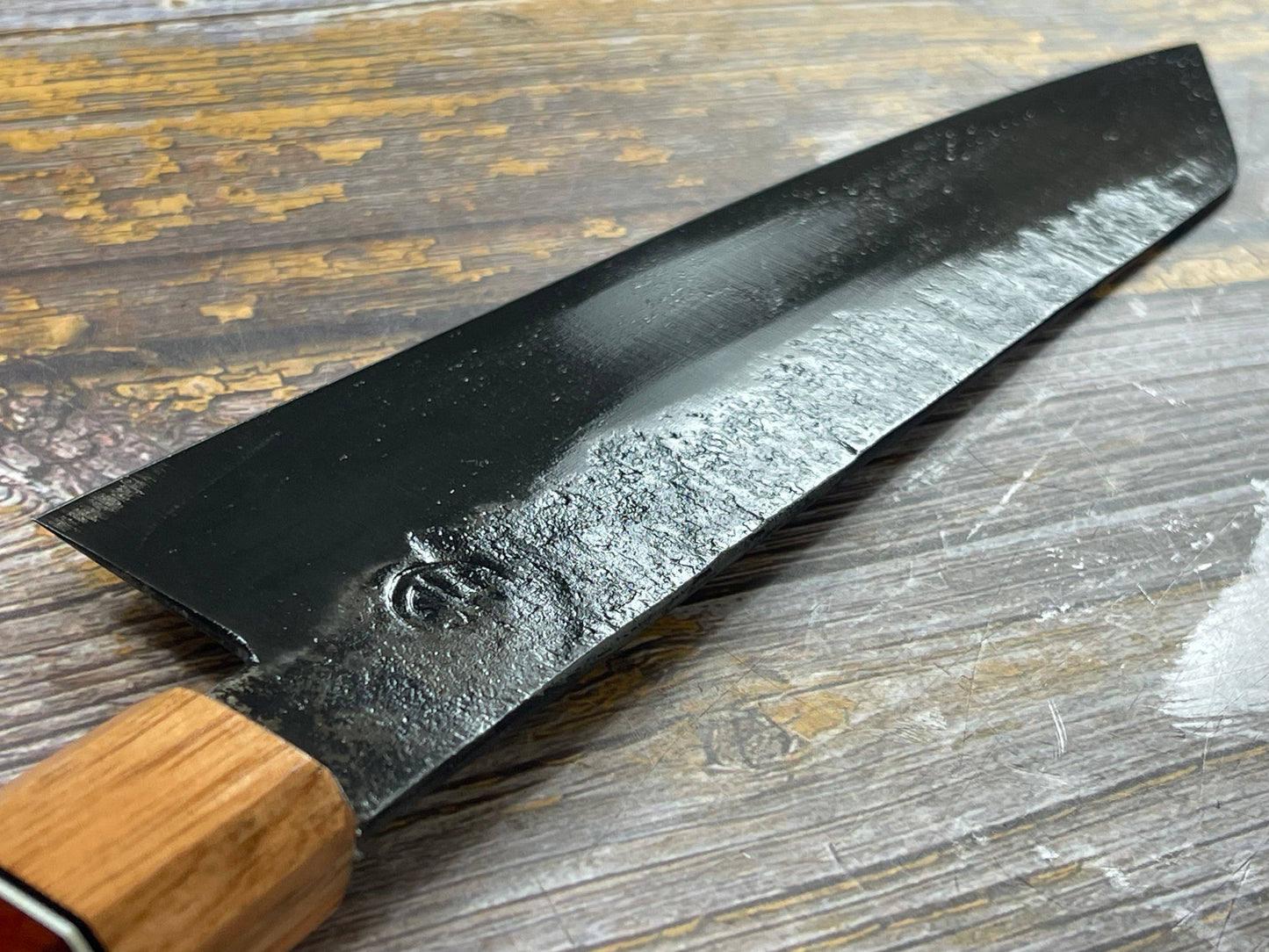 HG Blade Kiritsuke Knife 210mm Kurouchi Finish 1084 High Carbon Steel