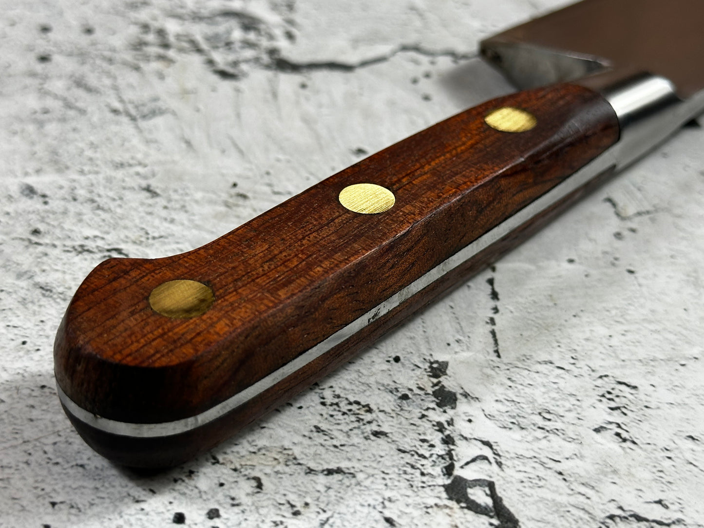 Vintage French Chef Knife 220mm High Carbon Steel Made in France 2035