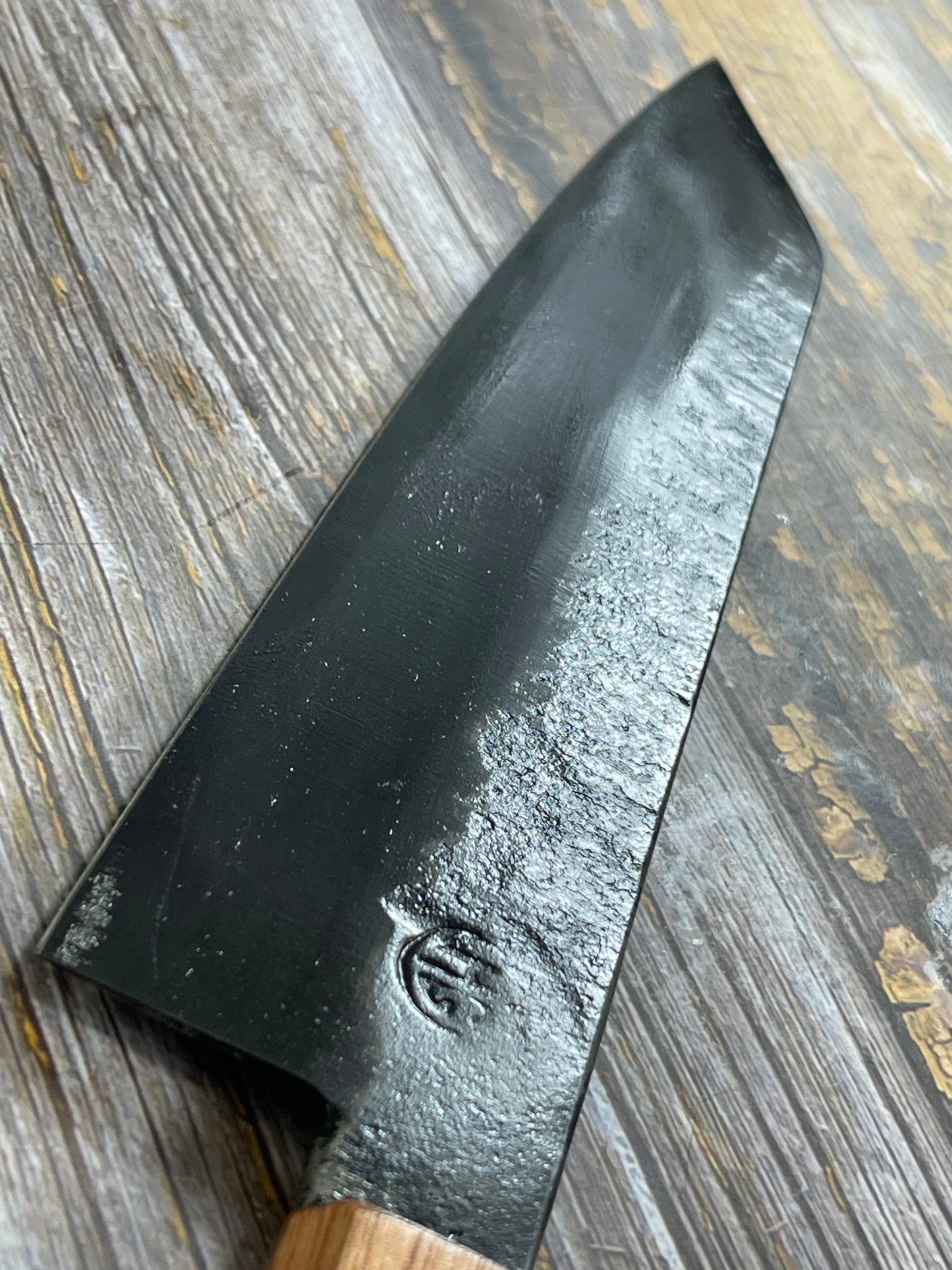 HG Blade Kiritsuke Knife 210mm Kurouchi Finish 1084 High Carbon Steel