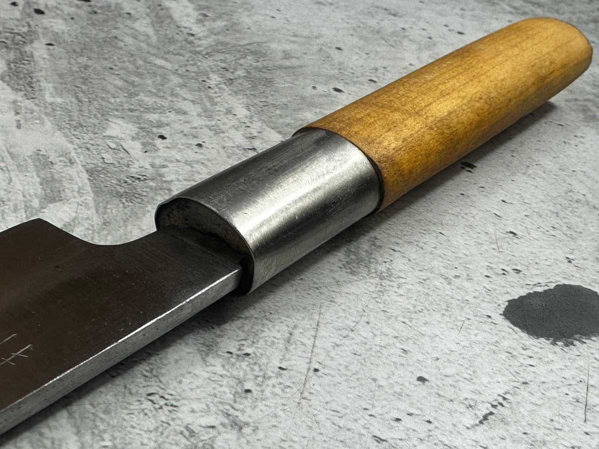 Vintage Minamoto Masahiro Yanagiba Knife 160mm Carbon Steel Magnolia Wood Handle  2255