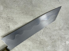 Load image into Gallery viewer, Keskin Migaki Kiritsuke 230mm Amboyna Burl &amp; Blonde Buffalo Horn with sheath