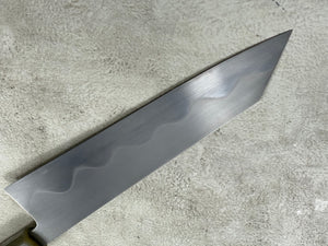 Keskin Migaki Kiritsuke 230mm Amboyna Burl & Blonde Buffalo Horn with sheath