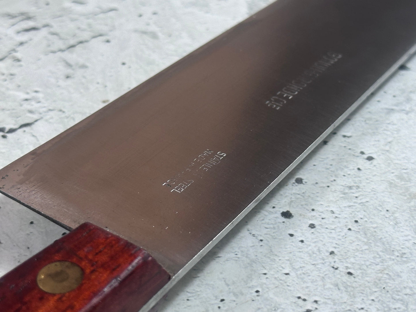 Vintage French Chef Knife 280mm High Carbon Steel Made in France 2036