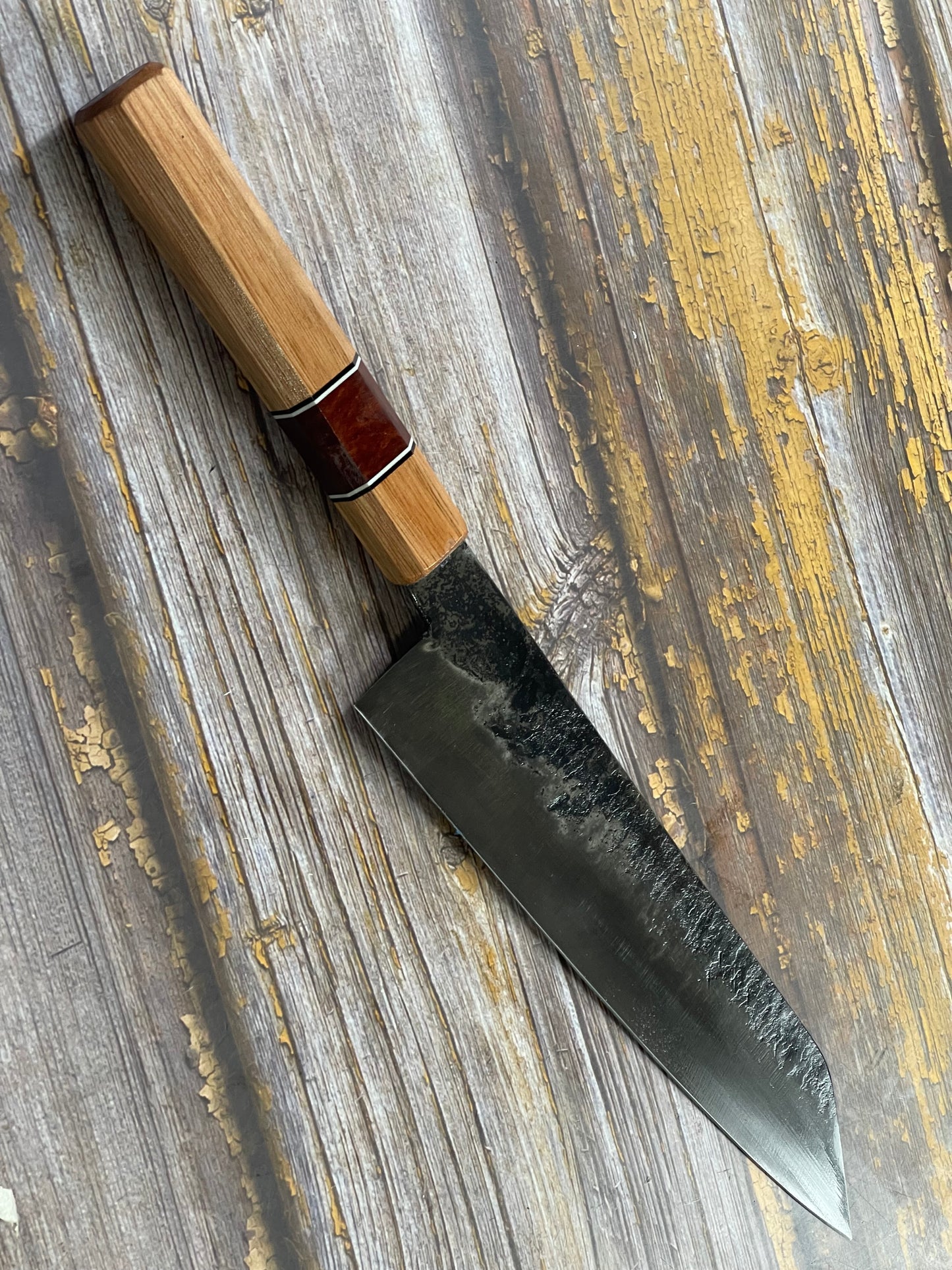 HG Blade Kiritsuke Knife 210mm Kurouchi Finish 1084 High Carbon Steel