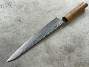 Tsunehisa Shiro White Steel & Stainless Clad Sujihiki Knife 240mm Made in Japan 🇯🇵