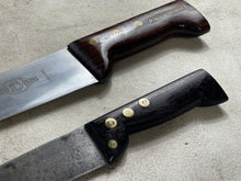 Load image into Gallery viewer, Vintage French Nogent Butcher Knife Set 2x Stainless Steel Made in France 🇫🇷  1954