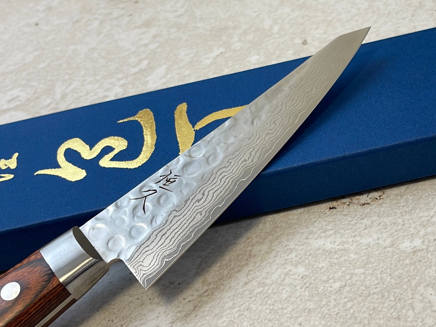 Tsunehisa VG10 Brown Pakka Honesuki Knife 150mm - Made in Japan 🇯🇵