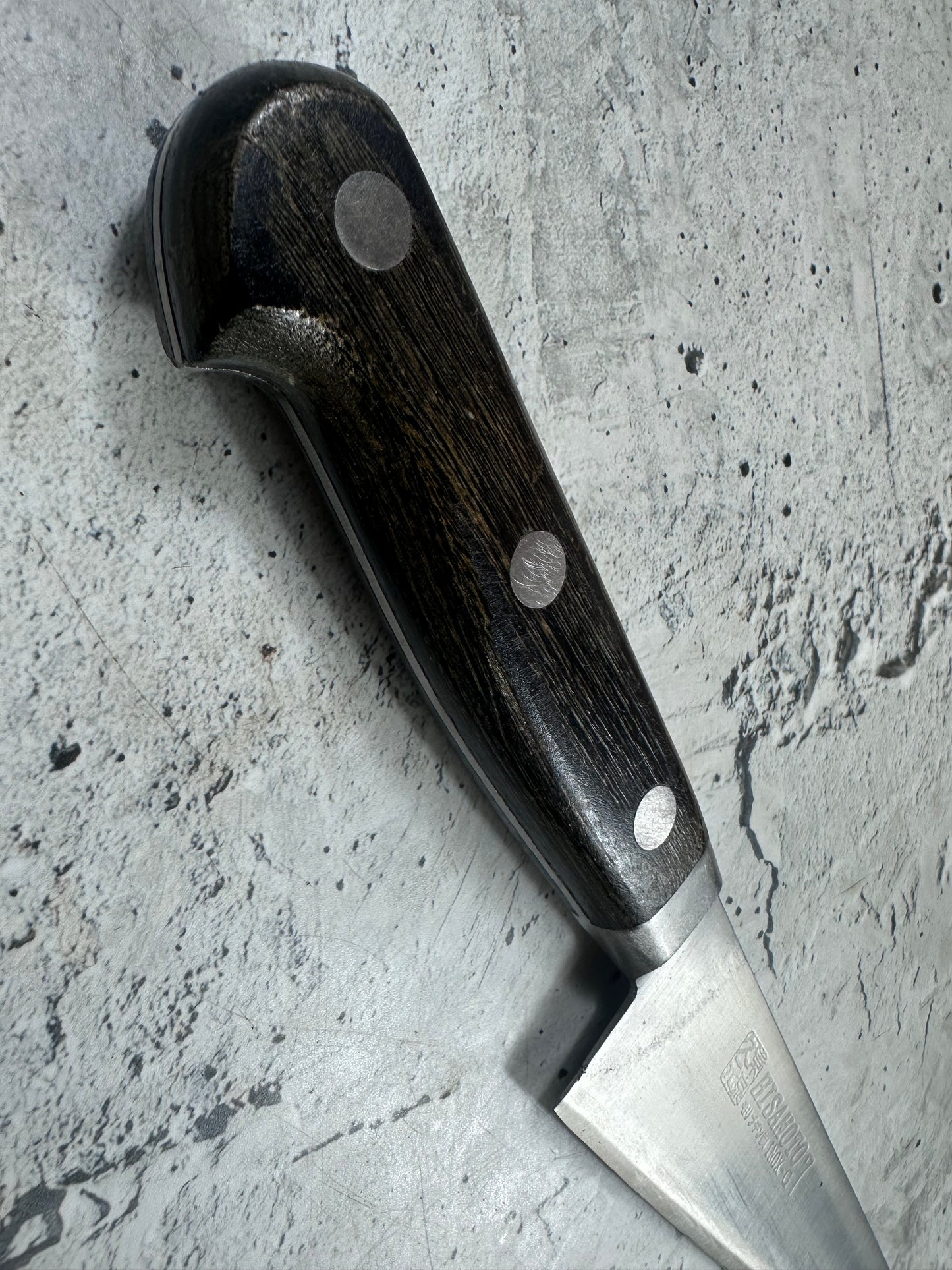 Vintage Japanese Hisamoto Gyuto Knife 190mm Inox Steel 2014