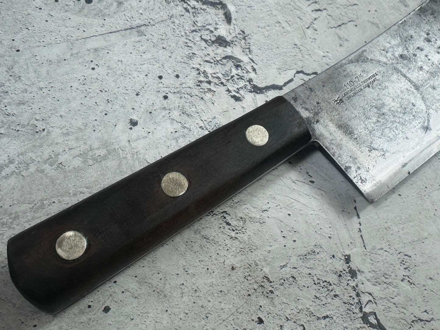 Vintage J.A. Henckels Twinworks Cleaver 180mm Carbon Steel Germany 2000